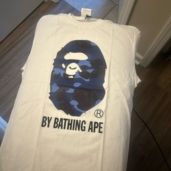 Bape Size m Brand New Blue And White