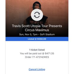 travis scott concert tickets 