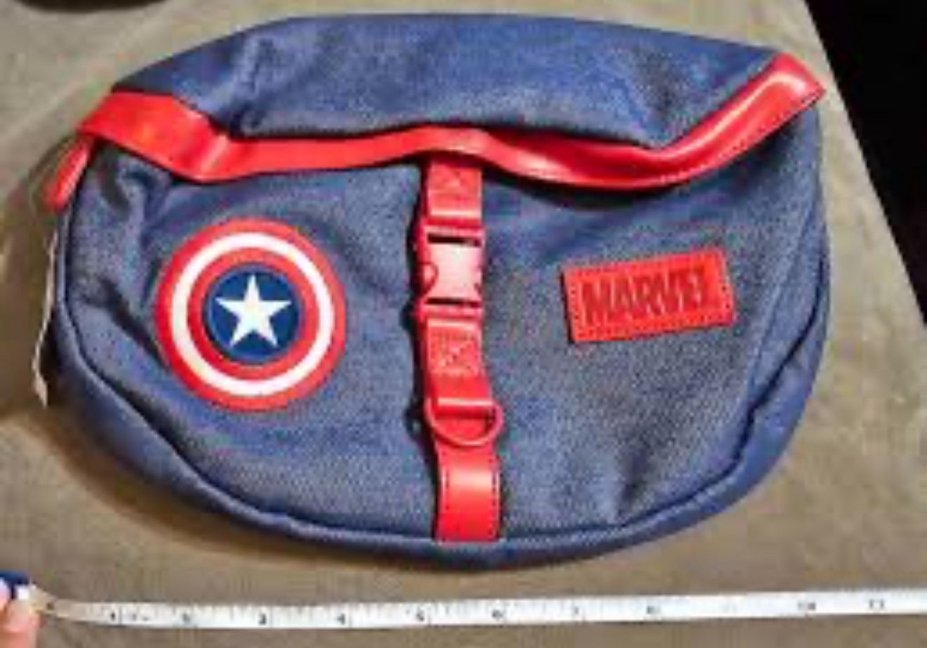 The bag is a Marvel brand product. It is also known as a belt hip bag. This type of bag is designed to carry essentials.