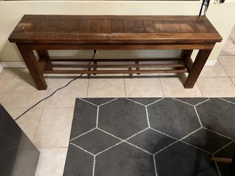 Wood Entry Way Bench