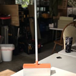 Handheld Magnet Sweeper by Zeluga with Quick Release, Orange And Black