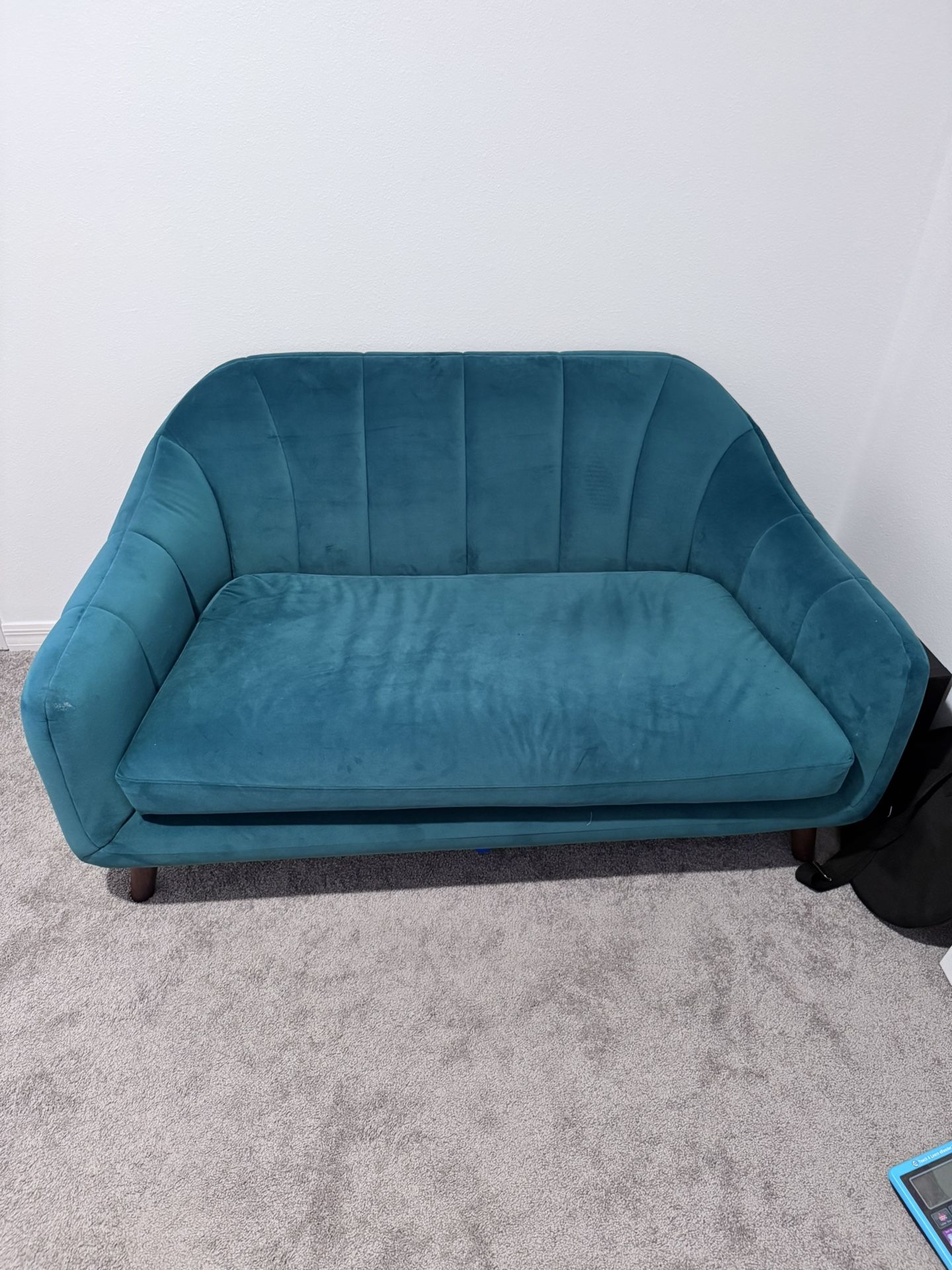 Velvet Loveseat / Small Sofa - 57" Wide