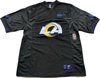 Los Angeles Rams Black Embroidered Jersey Men’s Medium & XL New