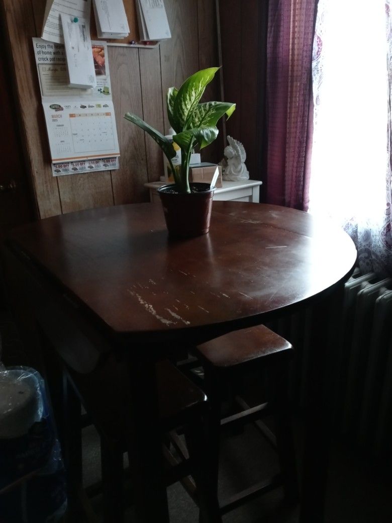 Kitchen Table and 2 Stools