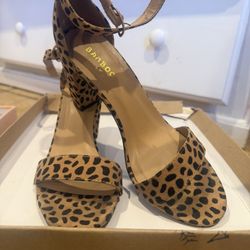 Leopard Strap Heel