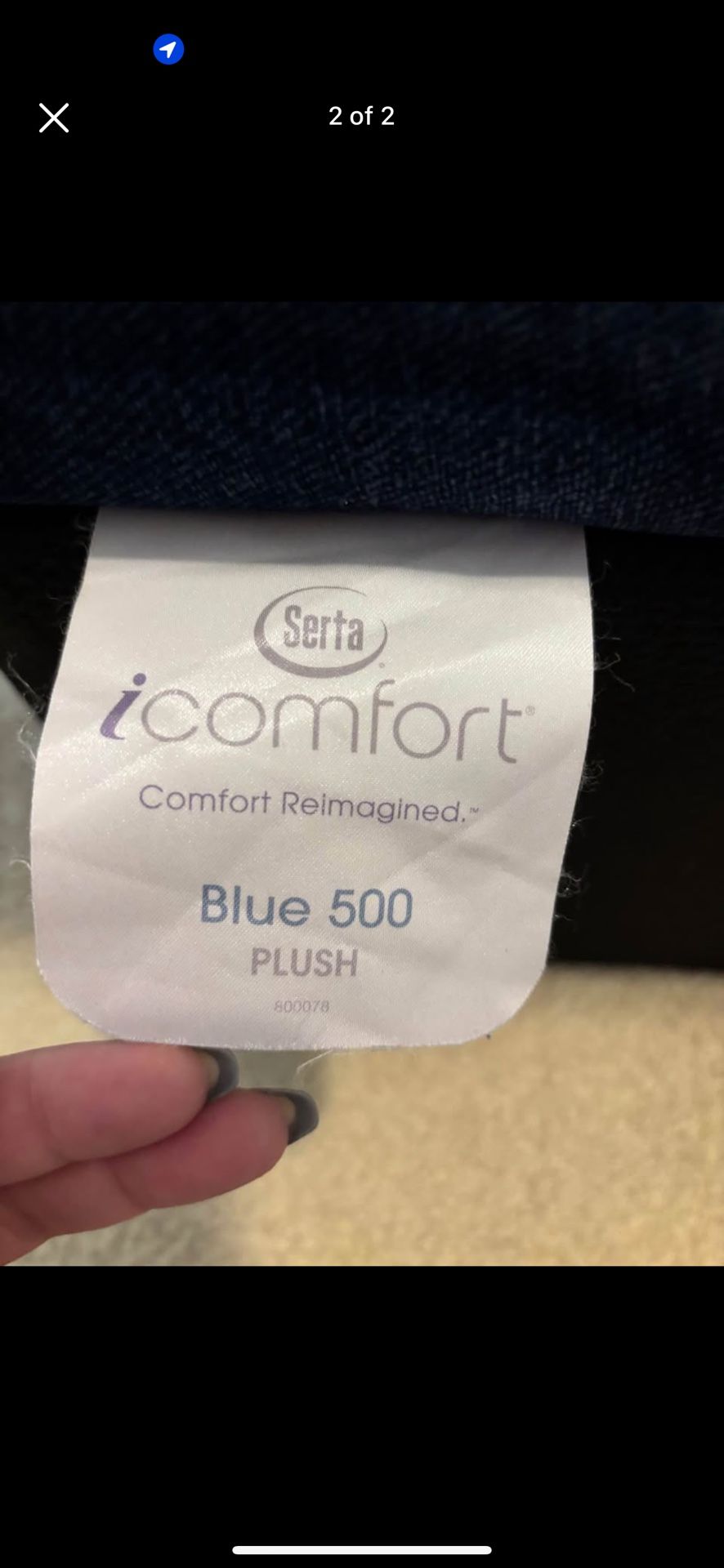 Serta IComfort Blue 500 Plush -Memory Foam Queen Sized Mattress