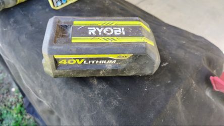 RYOBI 40v lithium battery