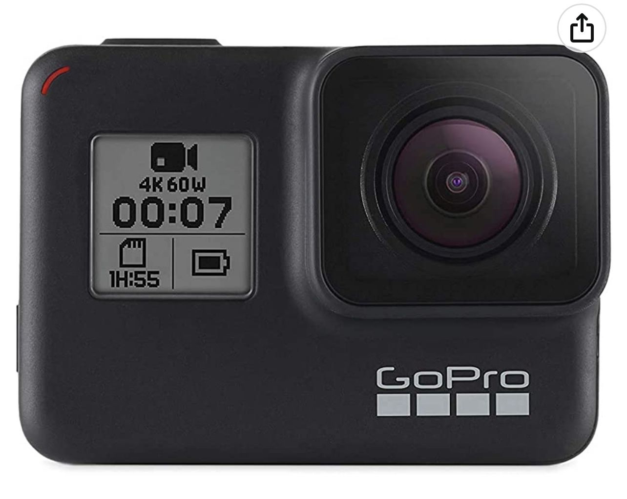 GoPro Hero7 Black — Waterproof Action Camera with Touch Screen 4K Ultra HD Video 12MP Photos 720p Live Streaming Stabilization