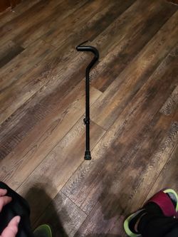 Bariactric Cane With Offset Adjustable Handle
