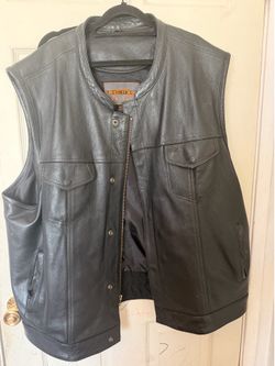 Motorcycle Leather Vest