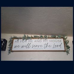 Hobby Lobby Sign With Greenery 