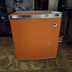 Orange Mini Fridge