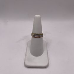 14kt Tri-Color Gold Engagement Style Band