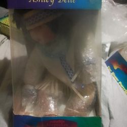 Ashley Porcelain Indian Doll In The Box