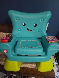 Fisher-Price Laugh & Learn Smart Stages Chair Toddler Toy, Teal