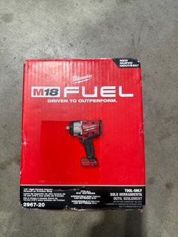 Milwaukee fuel m18 1/2in impact high torque 1600ft-lb torque wrench (tool only)