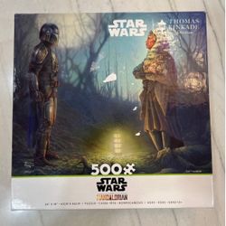 Ceaco - Thomas Kinkade - Star Wars - Mandalorian Connection - 500 Piece Jigsaw