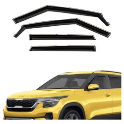 AEROGUYS Extra Durable Window Deflectors 2021-2024 Kia Seltos