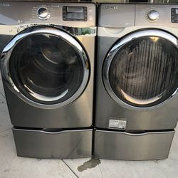 Stainless Steel Samsung Washer And Dryer Set 