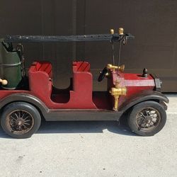 Wood Firetruck. 28 Inch Long. Approx Weight. 15 To 20 Lb