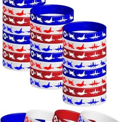 Cupaplay 24 Pcs Fighter Jet Silicone Bracelets
