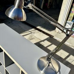 Silver Desk Lamp - $30