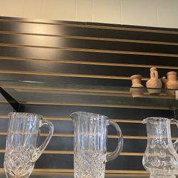 Cut Glass Water Pitchers 