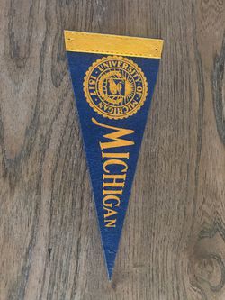 Michigan Wolverines mini pennant
