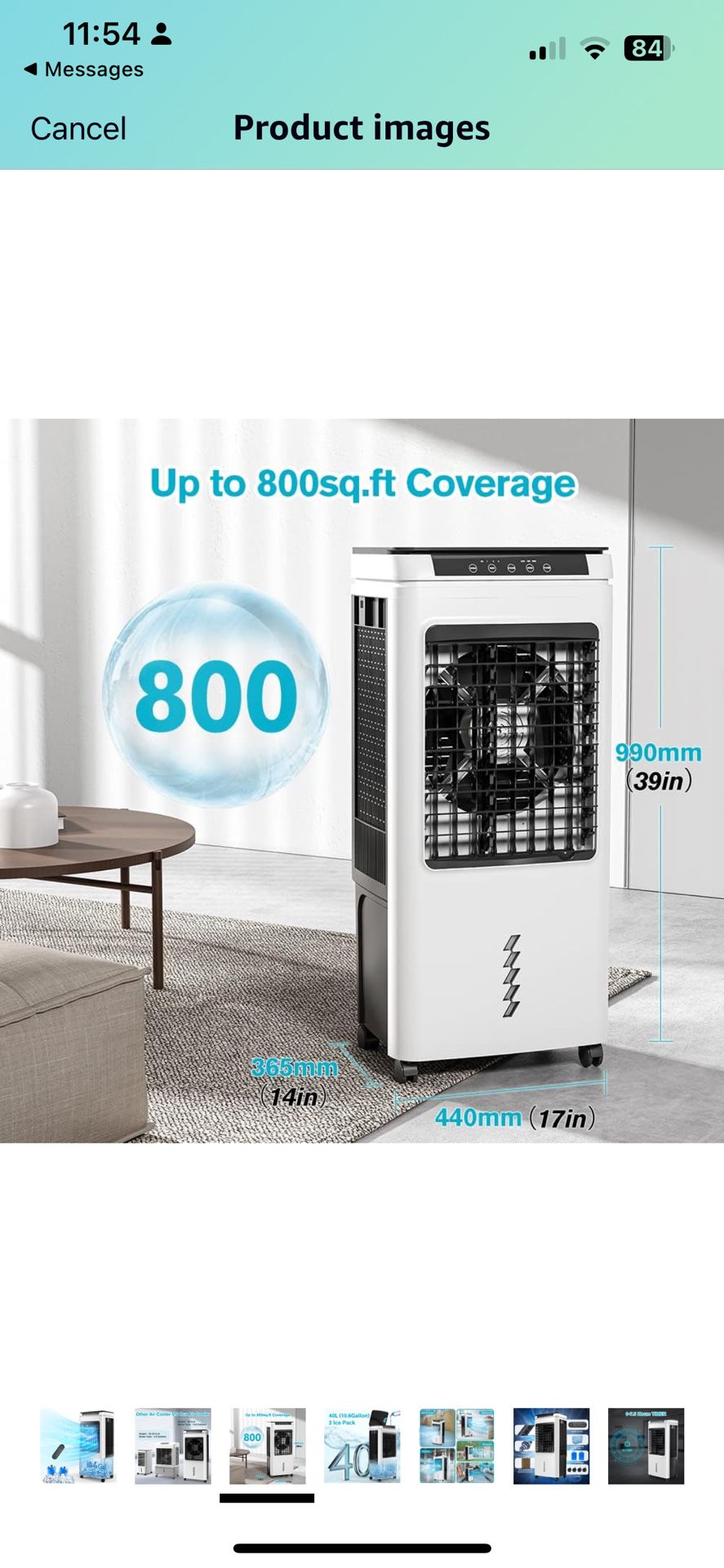 Portable Air Conditioners, Windowless Air Conditioner 10.6 Gal Portable AC, Cooling Up 800 Sq.ft