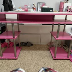 Pink desk