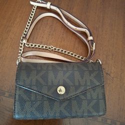 Michael Kors Jet Set Crossbody Bag Wallet, Medium - Brown