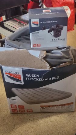 Queen mattress w/ac electric pump