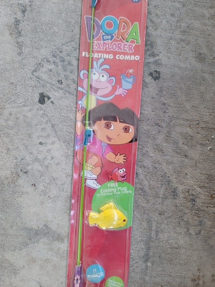 Zebco Dora the explorer Floating Fishing Rod and Reel Combo new in package