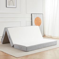 Queen 6”Trifold Mattress Guest Bed - $160 Firm