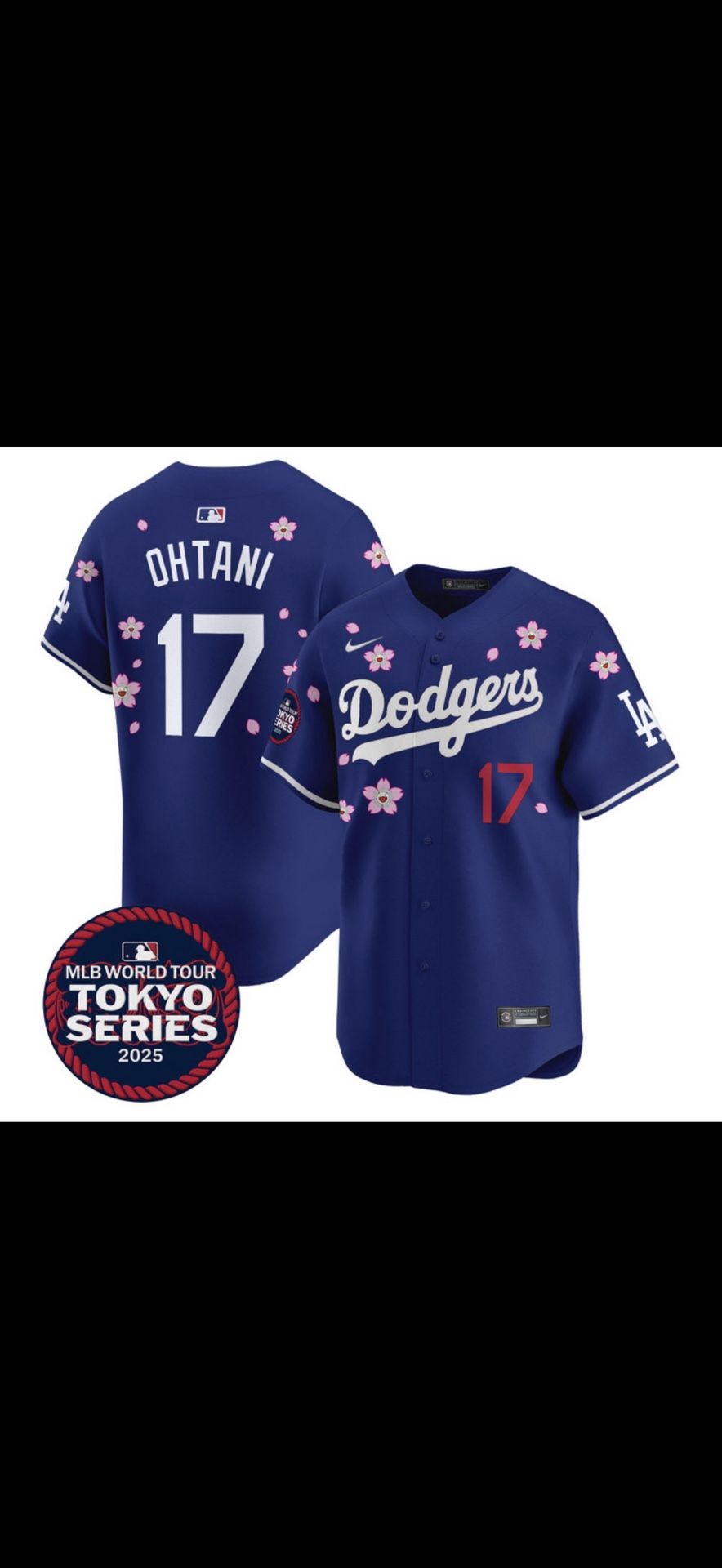Dodgers Baseball Jersey $50.00