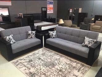 Sofa bed set we can deliver to your home 🏡 $1 down