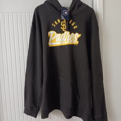 San Diego Padres Men's Brown Majestic Hoodie 5XL 
