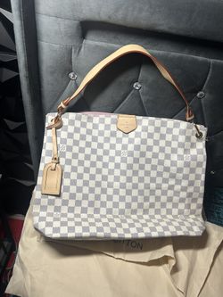 LOUIS VUITTON Damier Azur Graceful PM Rose Ballerine 