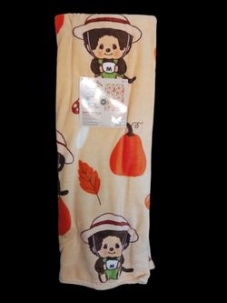 Monchhichi Fall Throw 50x70in - Mon Mon Farm