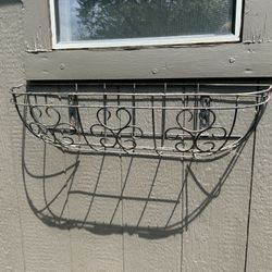 Wrought Iron Window Box Planter