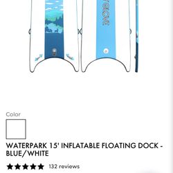 WATERPARK 15' INFLATABLE FLOATING DOCK