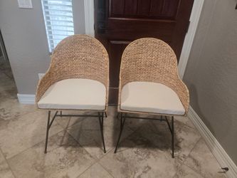 Target Landis Woven Backed Dining Chair w/Cushion Natural - 2