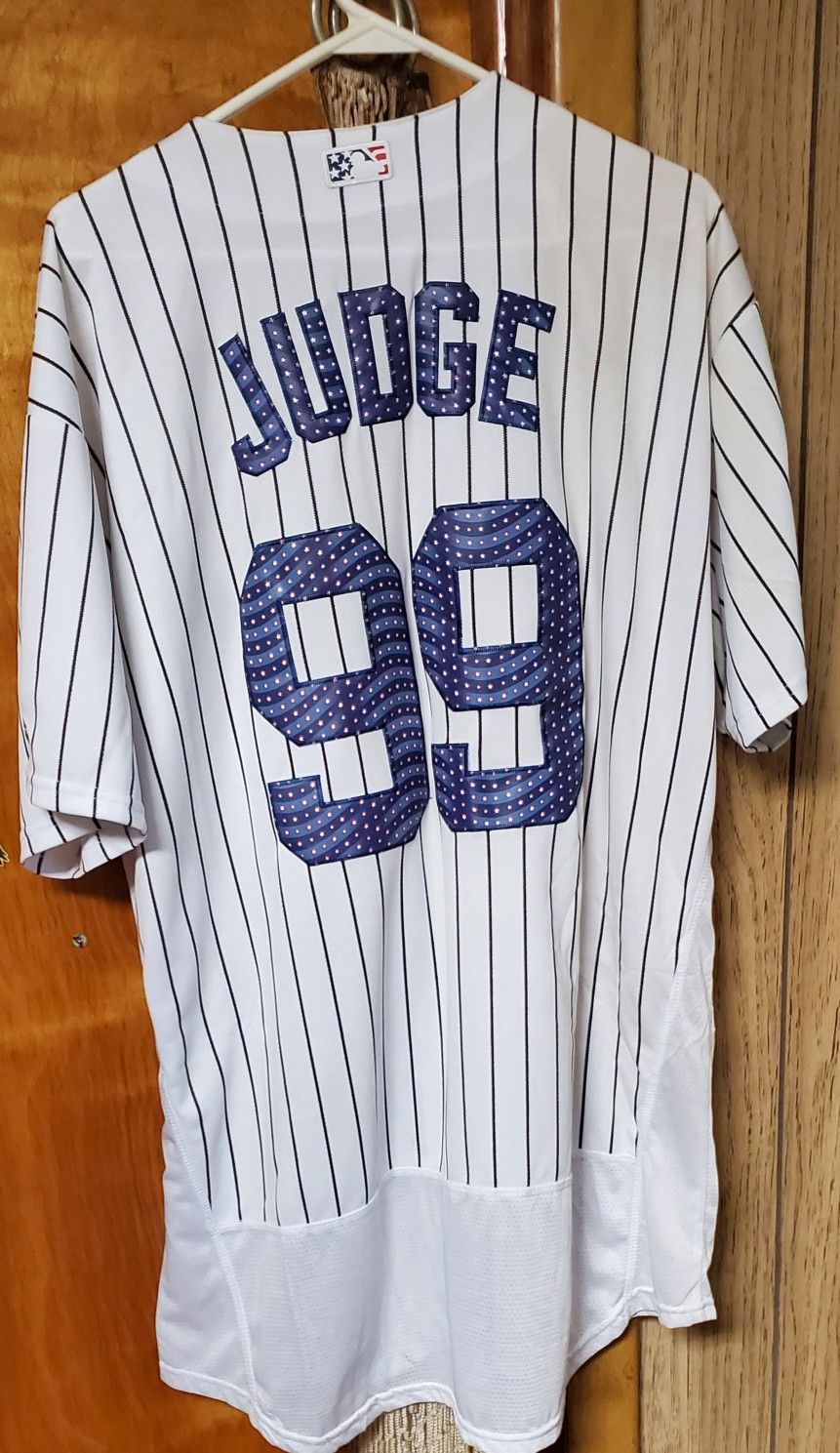 Stars And Stripes Jersey Aaron Judge Fits Like A 2XL