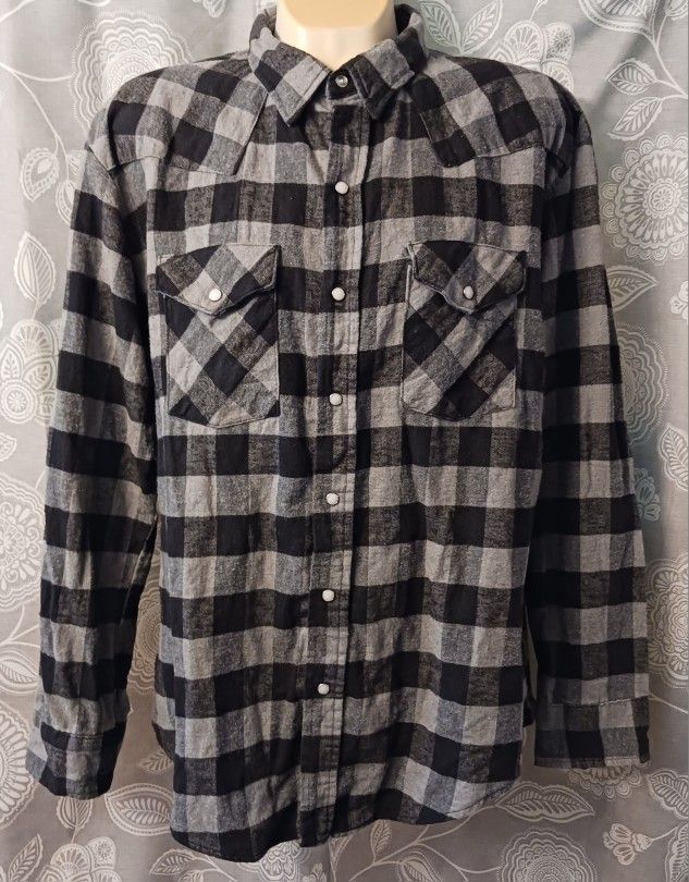 Vintage Dakota by Five Brother Flannel Shirt sz 2XL