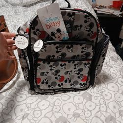 NEW MICKEY MOUSE MULTI PIECE DIAPWR BAG SET