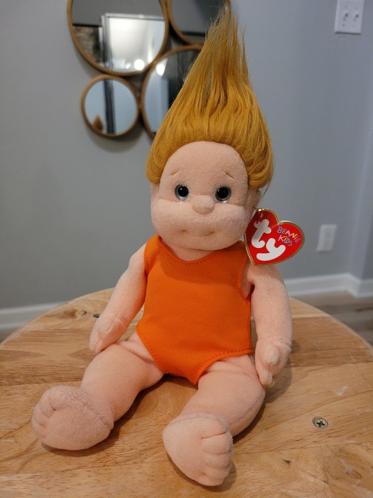 Ty Beanie Kids Doll in Orange Outfit 10"
