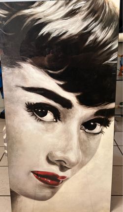 Audrey Hepburn Black & White Iconic Print Framed “Glamorous” By Frank Ritter