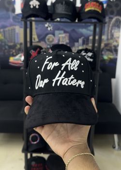 Dandy Hats X Tombochio For All Our Haters Hat Crystals Black Gorra Diamantes