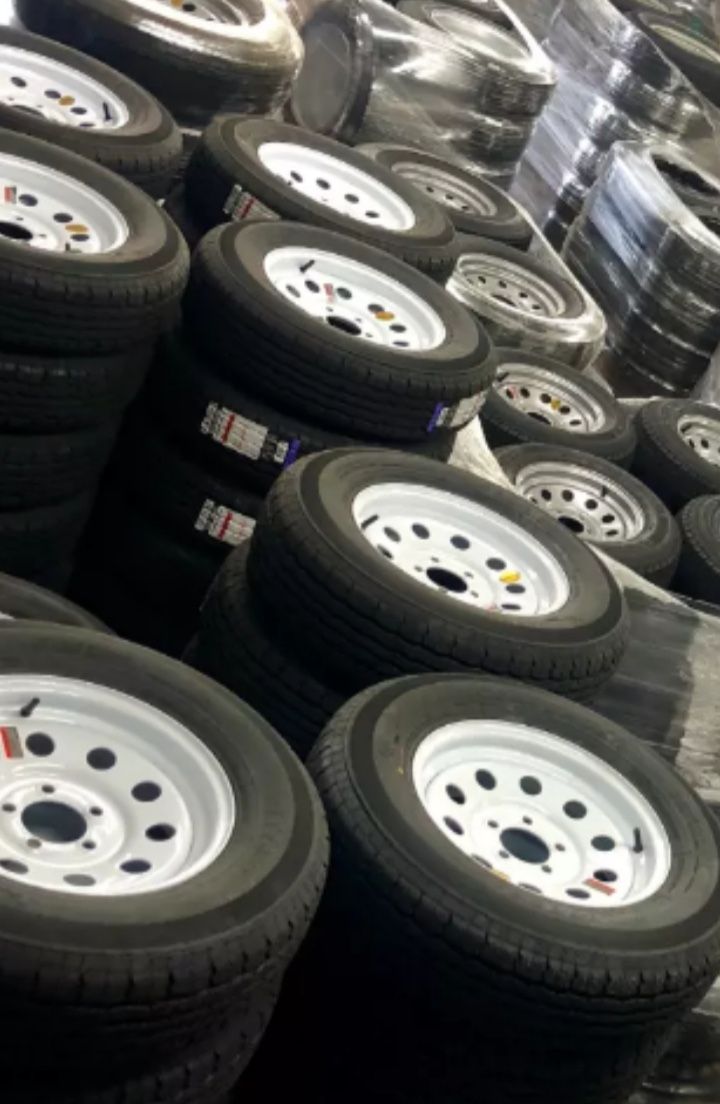 New trailer tires or wheels. 24/7 pick up