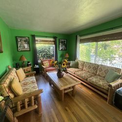 Wooden living room set